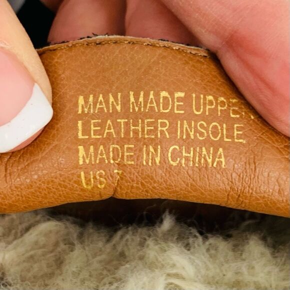 Mi.iM Black Suede Lavinia Sherpa Lined Mules Slip-On Sz. 7 - Picture 5 of 9